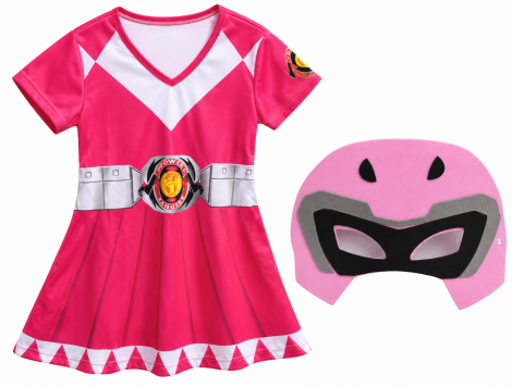 FANTASIA POWER RANGER ROSA INFANTIL - G