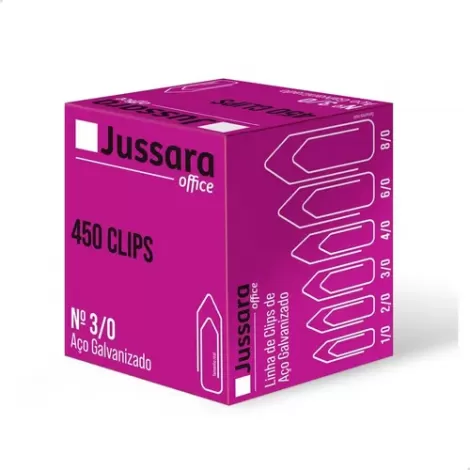 CLIPS 3/0 JUSSARA OFFICE - 450 UNIDADES