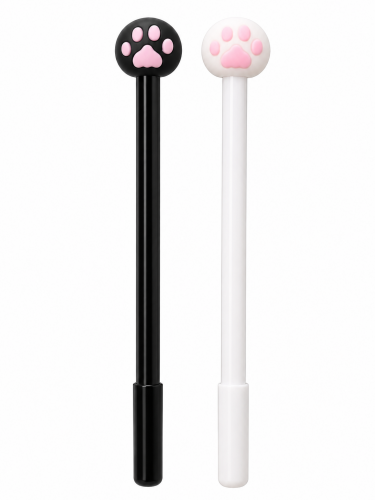 CANETA GEL PATINHA DE GATINHO 0,5MM - ESCRITA PRETA