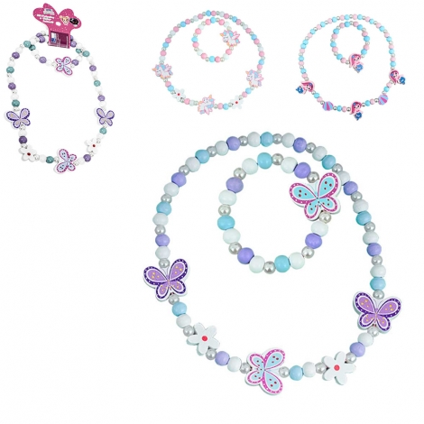 KIT BELEZA / BIJUTERIA INFANTIL COM COLAR + PULSEIRA DM BEAUTY
