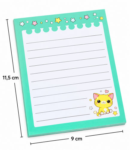 BLOCO DE ANOTAÇÕES GATINHO STAR COLOR - 100 FLS