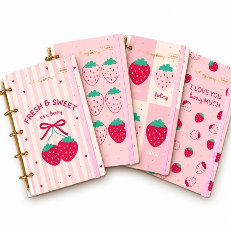 CADERNO COLEGIAL ARGOLADO CAPA DURA – OH MY BERRY