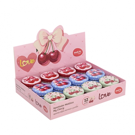 APONTADOR METÁLICO LOVE MY CHERRY