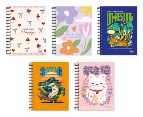CADERNO UNIVERSITÁRIO CAPA DURA – GLEE MISTO - 1 MATÉRIA - 80FLS