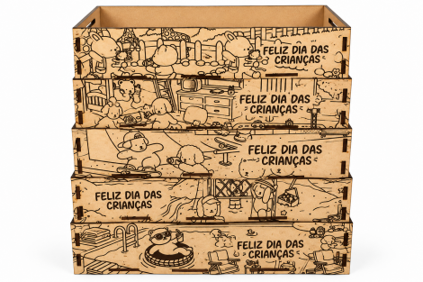BANDEJA DE MDF DIA DAS CRIANÇAS
