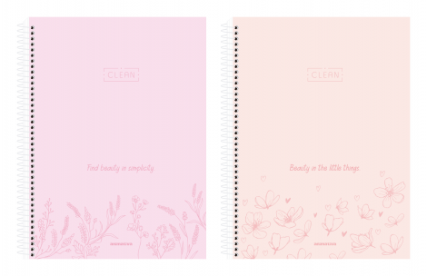 CADERNO UNIVERSITARIO CLEAN 240FL 15 MATÉRIAS