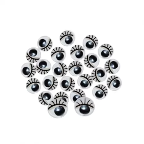 OLHOS MÓVEIS GRANDES COM CÍLIOS 2CM