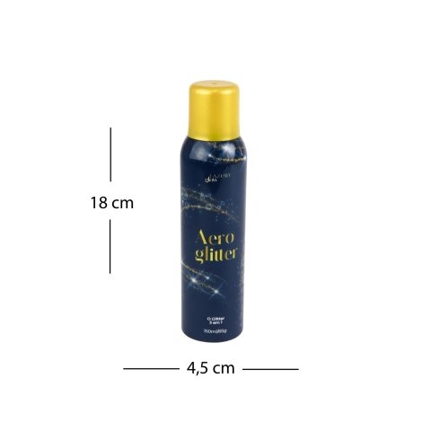 AERO GLITTER PARA CABELO E CORPO SPRAY 150ML OURO