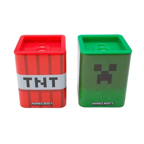 APONTADOR LATINHA MINECRAFT QUADRADO DUPLO COM DEPOSITO