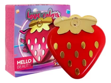 KIT DE MAQUIAGEM TEEN MORANGO LOVE COLORS HELLO BEAUTY