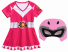FANTASIA POWER RANGER ROSA INFANTIL - G
