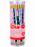 LÁPIS PRETO HB COM BORRACHA LOVE HEART