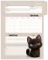 CADERNO COLEGIAL ARGOLADO CRIATIVO CAPA DURA COM FICHAS E ELÁSTICO – CUTE CAT