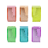 APONTADOR BLOCO C/DEPOSITO RETANGULAR 4CM PASTEL TREND