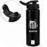 GARRAFA SQUEEZE DE PLASTICO PET SANTOS COM TAMPA E ALCA 750ML