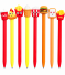 CANETA GEL FAST FOOD 0,5MM - ESCRITA PRETA