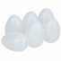 ENFEITE DE PÁSCOA OVOS 1 UNIDADE 7CM BRANCO