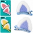 KIT ACESSORIOS PARA CABELO PRESILHA ORELHAS DE PELUCIA PRATIX COM 2 PECAS 5X4X1CM