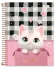 CADERNO UNIVERSITÁRIO CAPA DURA – CUTE CAT - 10 MATÉRIA - 160FLS