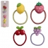 KIT ACESSORIOS PARA CABELO ELASTICO / RABICO FRUTAS RAINHA CHIC COM 10 PECAS 3CM DE Ø