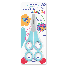 TESOURA ESCOLAR DUPLA TANDEM COLOR JOY - BLISTER C/ 1 UND