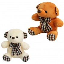 URSO DE PELUCIA COM VENTOSA + LACO E LACO XADREZ
