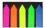 BLOCO DE ANOTACAO STICKER ADESIVO SETA COM 125 FOLHAS COLORS 4,5X1,2CM