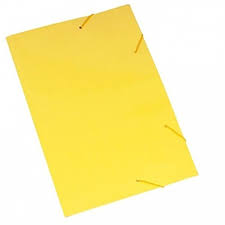 PASTA COM ELÁSTICO PAPELAO AMARELO