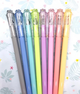 CANETA HIDROG. FINELINER 8 CORES PASTEL DIAMOND KZ720