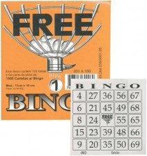 CARTELA DE BINGO- 100 FOLHAS