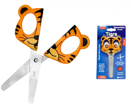 TESOURA ESC. 13CM ANIMAIS