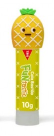 Cola Bastão - Funtastic - Tampinhas Divertidas - Amarelo - 10g - Tris