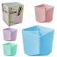 ORGANIZADOR DE MESA / PORTA CANETA / LAPIS DE PLASTICO QUADRADO COM 4 CAVIDADES INTER PAPER