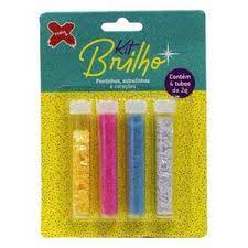 Kit Brilho Glitter - Pontinhos, Estrelinhas e Corações - Make +