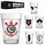 JOGO DE COPO AMERICANO DE VIDRO CORINTHIANS COM 6 PECAS 190ML
