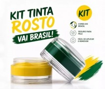 KIT TINTA FACIAL VAI BRASIL