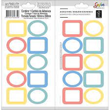 ADESIVOS ORGANIZADORES TILIBRA CARTELA COM 20